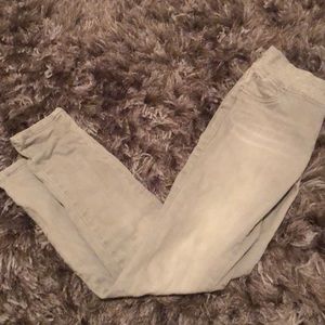 Gray light wash jeans
